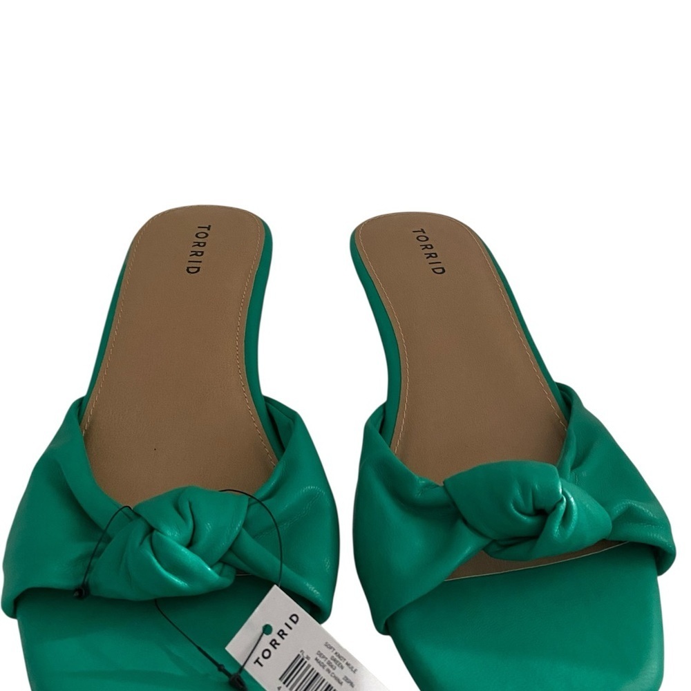 NWT Torrid green mules with the kitten mules.